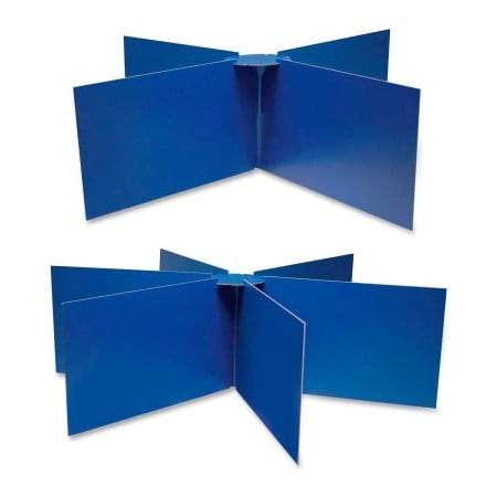 Pacon Corporation Pacon Round Table Privacy Board, 48"x14", Blue 3788